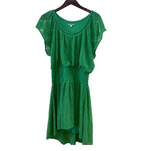 Anthropologie Dress - Green Crochet Lace - Size S